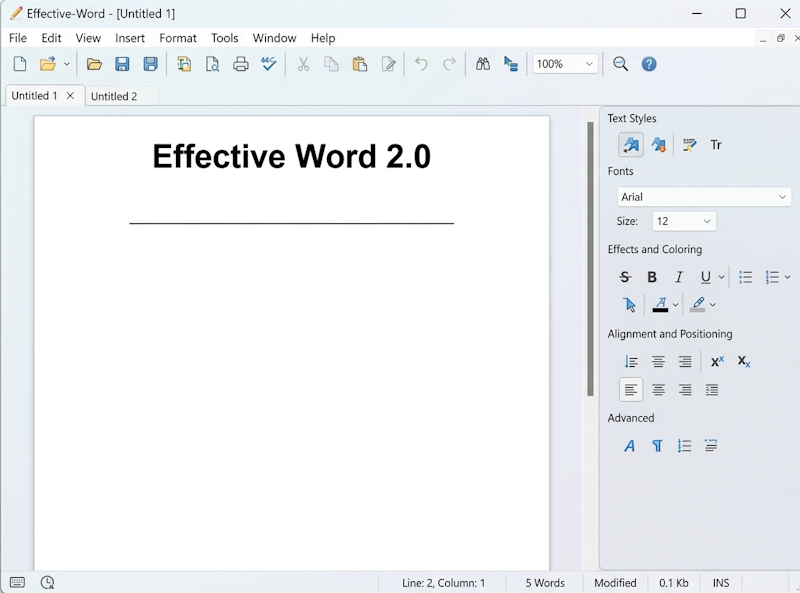 Effective Word text processor application by Nigel M Openshaw