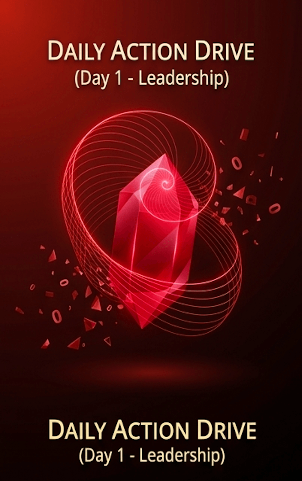 Channel the pioneering spirit of the Red 1 to turn your daily intentions into decisive action