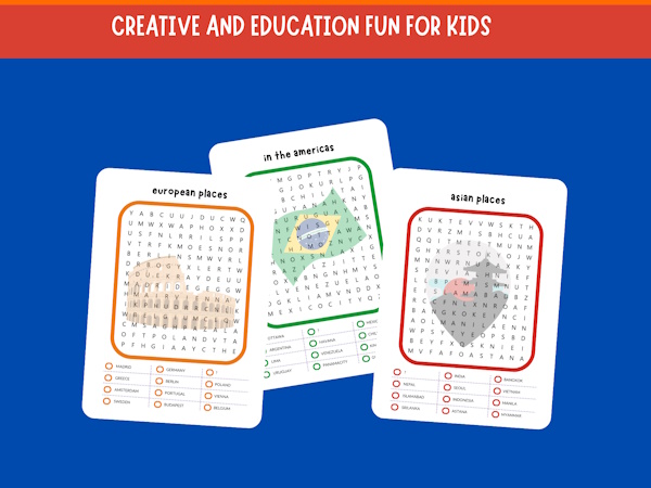 All puzzles are themed with specially chosen words for ESL