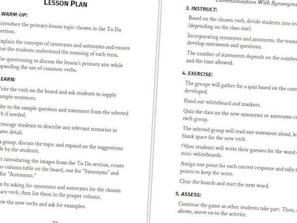 Lesson Plans have detailed Instructions